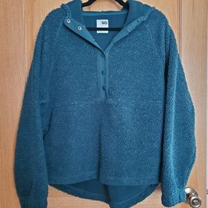 SO Teal Fleece Pullover Hoodie